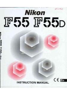 Nikon F 55 manual. Camera Instructions.